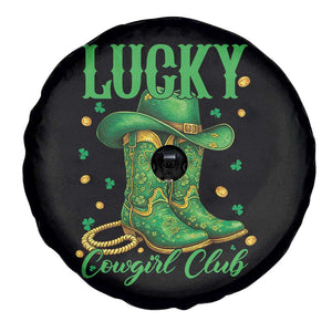 Lucky Cowgirl Club Spare Tire Cover Western Irish Cowboy St Patrick Day TS14 Print Your Wear