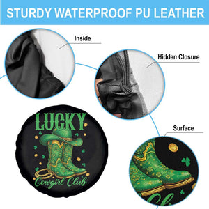 Lucky Cowgirl Club Spare Tire Cover Western Irish Cowboy St Patrick Day TS14 Print Your Wear