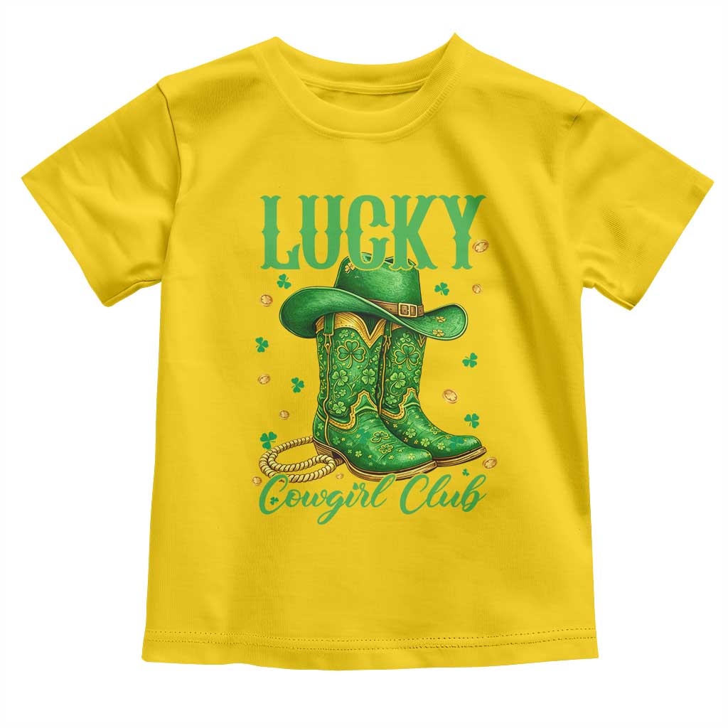 Lucky Cowgirl Club Toddler T Shirt Western Irish Cowboy St Patrick Day TS14 Daisy Print Your Wear