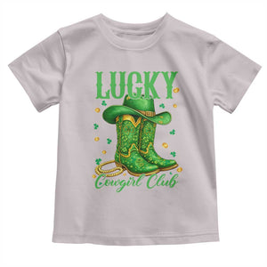Lucky Cowgirl Club Toddler T Shirt Western Irish Cowboy St Patrick Day TS14 Ice Gray Print Your Wear