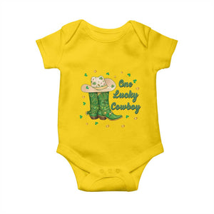 One Lucky Cowboy Baby Onesie Western Irish Cowboy St Patrick Day TS14 Daisy Print Your Wear