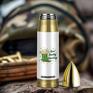 One Lucky Cowboy Bullet Tumbler Western Irish Cowboy St Patrick Day TS14 Print Your Wear