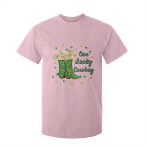 One Lucky Cowboy T Shirt For Kid Western Irish Cowboy St Patrick Day TS14 Light Pink Print Your Wear