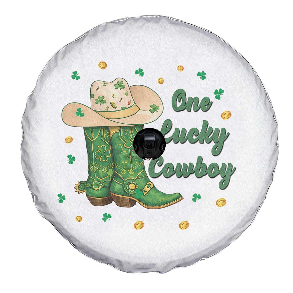 One Lucky Cowboy Spare Tire Cover Western Irish Cowboy St Patrick Day TS14 Print Your Wear