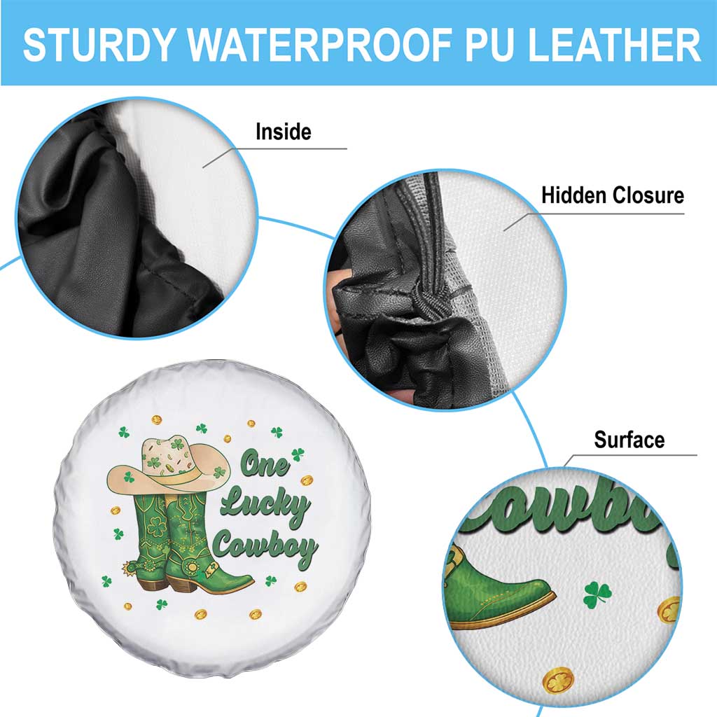 One Lucky Cowboy Spare Tire Cover Western Irish Cowboy St Patrick Day TS14 Print Your Wear