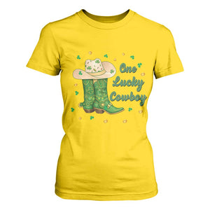 One Lucky Cowboy T Shirt For Women Western Irish Cowboy St Patrick Day TS14 Daisy Print Your Wear