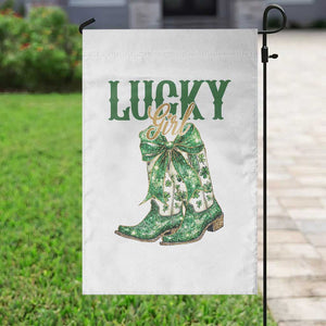 Lucky Cowgirl Garden Flag Western Irish Cowboy St Patrick Day TS14 Print Your Wear