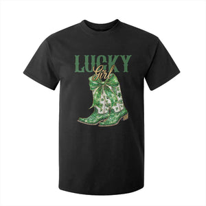 Lucky Cowgirl T Shirt For Kid Western Irish Cowboy St Patrick Day TS14 Black Print Your Wear