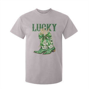 Lucky Cowgirl T Shirt For Kid Western Irish Cowboy St Patrick Day TS14 Ice Gray Print Your Wear