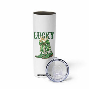 Lucky Cowgirl Skinny Tumbler Western Irish Cowboy St Patrick Day TS14 Print Your Wear