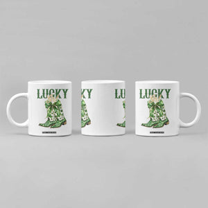 Lucky Cowgirl Coffee Mug Western Irish Cowboy St Patrick Day TS14 Print Your Wear
