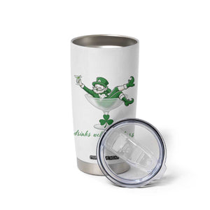 Drink Well With Others Tumbler Cup Funny Leprechaun Drinking Green Beer Shamrock TS14 Print Your Wear