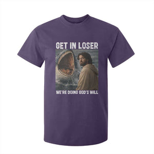 Get In Loser We're Doing God's Will T Shirt For Kid Funny Christian Quote TS14 Purple Print Your Wear