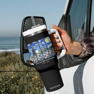 He is Risen Tumbler With Handle Christian Easter Starry Night Van Gogh TS14 Print Your Wear