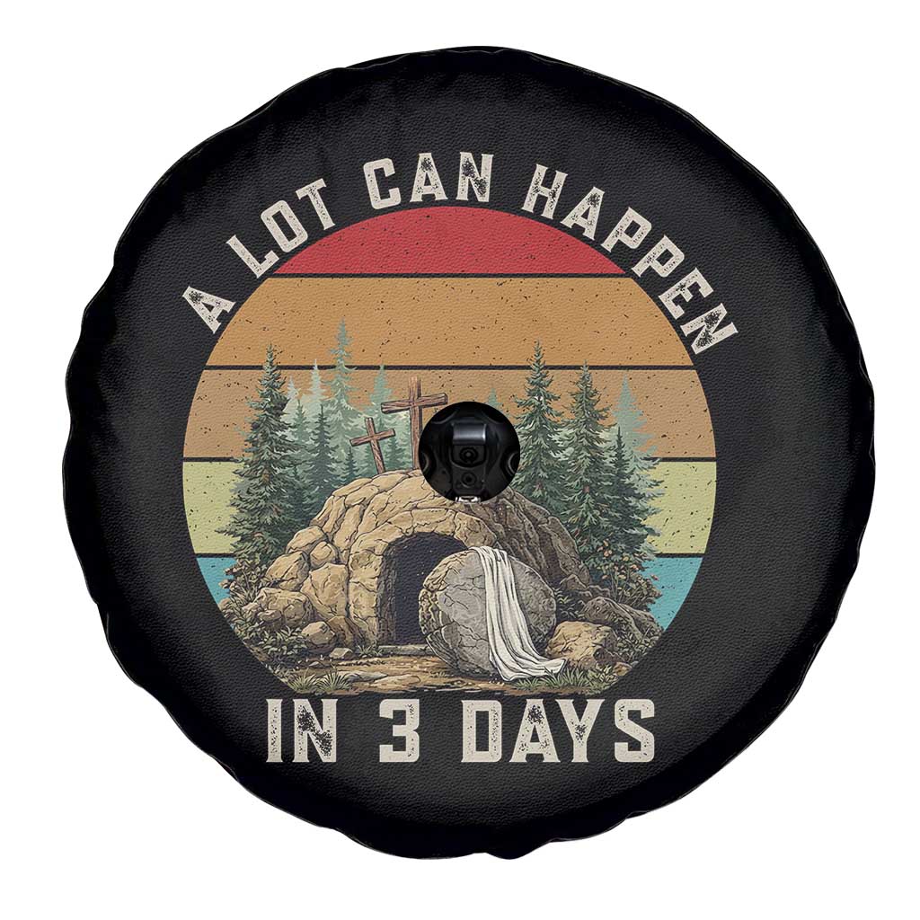 A Lot Can Happen in 3 Days Spare Tire Cover Christian Easter TS14 Print Your Wear