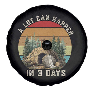 A Lot Can Happen in 3 Days Spare Tire Cover Christian Easter TS14 Print Your Wear