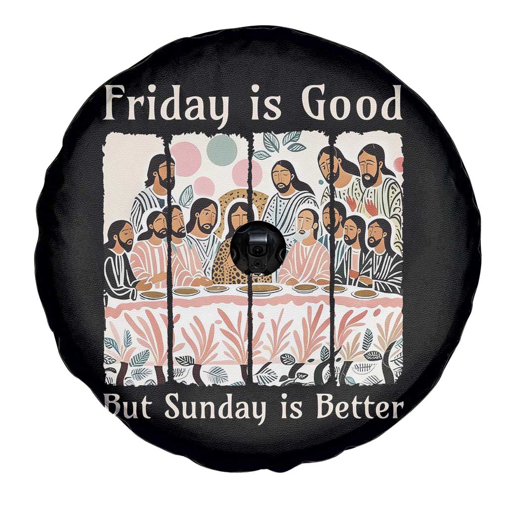 Friday is Good Sunday is Better Spare Tire Cover Christian Jesus Easter TS14 Print Your Wear