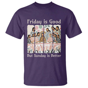 Friday is Good Sunday is Better T Shirt Christian Jesus Easter TS14 Purple Print Your Wear