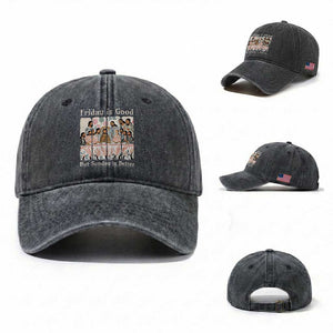 Friday is Good Sunday is Better Washed Cotton Baseball Cap Christian Jesus Easter TS14 Washed Cap Universal Fit Dark Gray Print Your Wear
