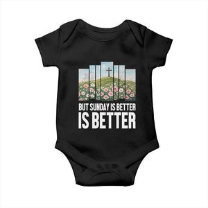Friday is Good Sunday is Better Baby Onesie Christian Easter TS14 Black Print Your Wear