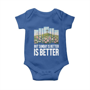 Friday is Good Sunday is Better Baby Onesie Christian Easter TS14 Royal Blue Print Your Wear