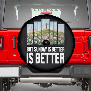 Friday is Good Sunday is Better Spare Tire Cover Christian Easter TS14 Black Print Your Wear