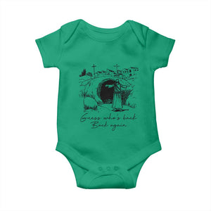 Guess Who's Back Back Again Baby Onesie Funny Easter Jesus Christian TS14 Irish Green Print Your Wear