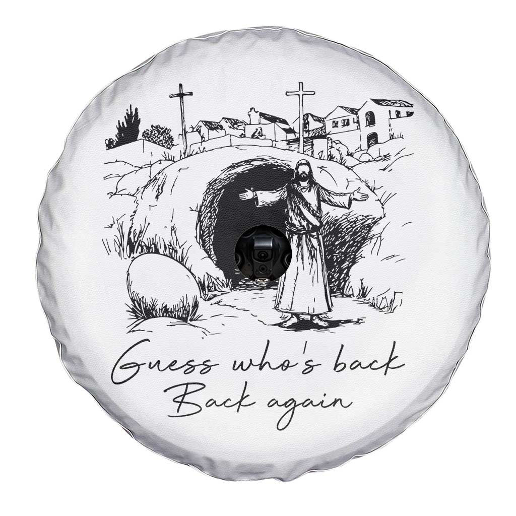 Guess Who's Back Back Again Spare Tire Cover Funny Easter Jesus Christian TS14 Print Your Wear