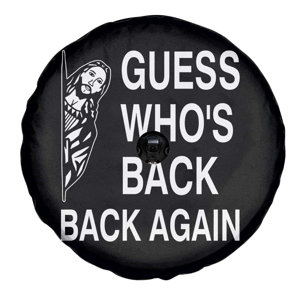 Guess Who's Back Back Again Spare Tire Cover Funny Easter Jesus Meme TS14 Print Your Wear