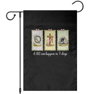 A Lot Can Happen in 3 Days Garden Flag Christian Jesus Easter TS14 Black Print Your Wear