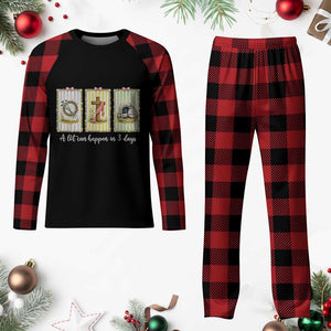 A Lot Can Happen in 3 Days Plaid Pajama Set Christian Jesus Easter TS14 Buffalo Plaid Print Your Wear
