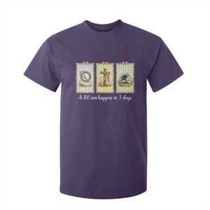 A Lot Can Happen in 3 Days T Shirt For Kid Christian Jesus Easter TS14 Purple Print Your Wear