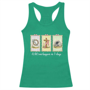 A Lot Can Happen in 3 Days Racerback Tank Top Christian Jesus Easter TS14 Irish Green Print Your Wear