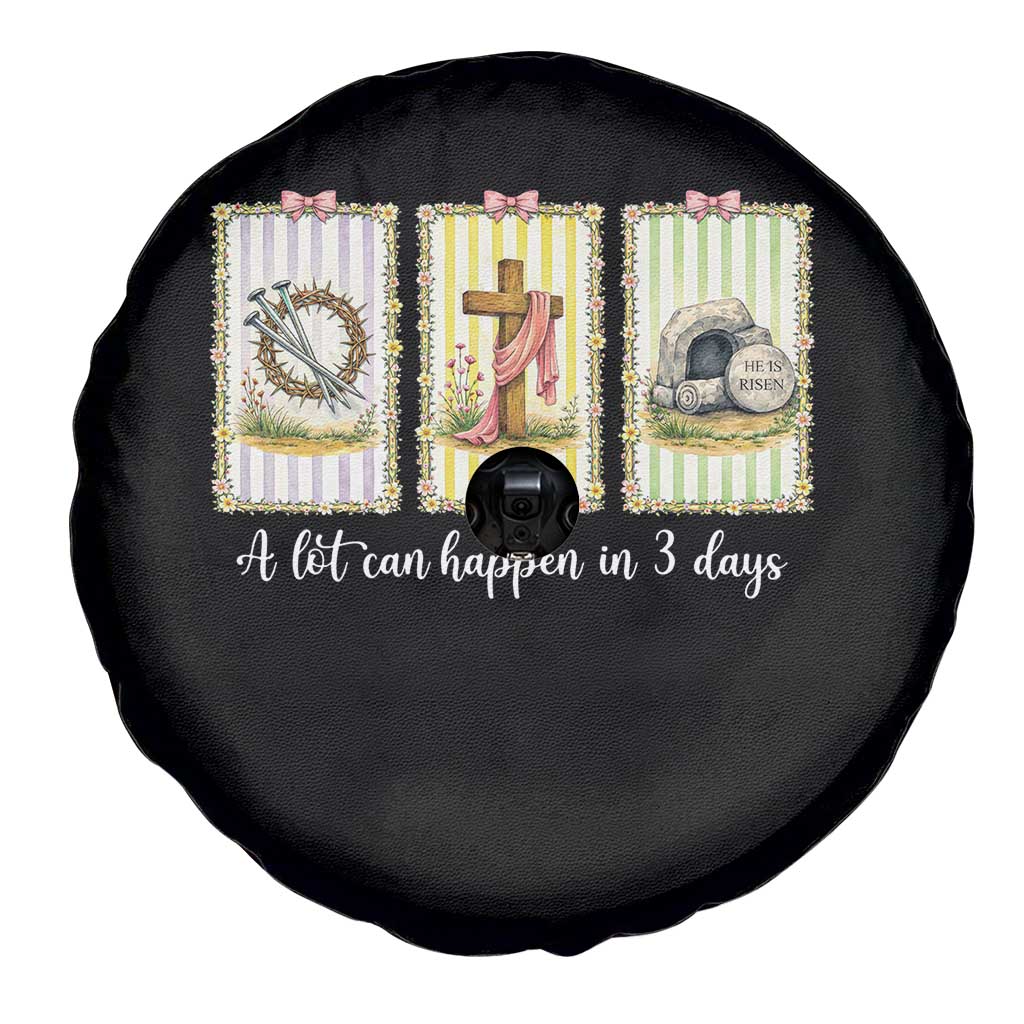 A Lot Can Happen in 3 Days Spare Tire Cover Christian Jesus Easter TS14 Print Your Wear