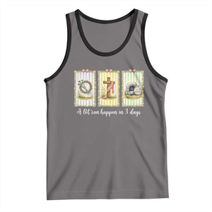 A Lot Can Happen in 3 Days Tank Top Christian Jesus Easter TS14 Deep Heather Black Print Your Wear