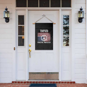 Unpaid Peaceful Protester Garden Flag Peace Sign Anti War Patriotic US Flag TS14 Print Your Wear