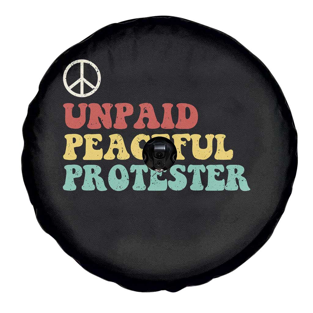 Unpaid Peaceful Protester Spare Tire Cover Political Resistance Movement TS14 Print Your Wear