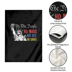 No Kings No ICE No Wars Garden Flag Statue of Liberty We The People Freedom TS14 Print Your Wear