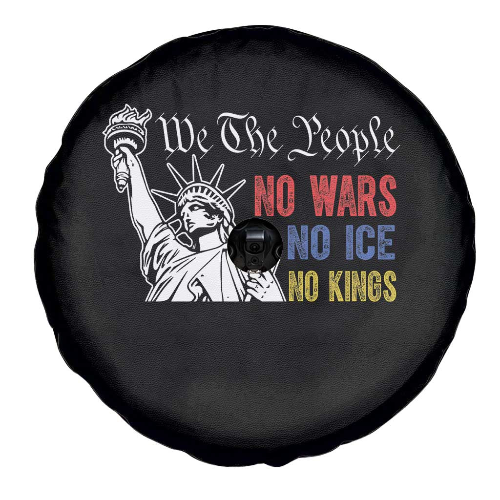 No Kings No ICE No Wars Spare Tire Cover Statue of Liberty We The People Freedom TS14 Print Your Wear