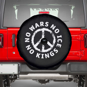 No Kings No ICE No Wars Spare Tire Cover Peace Sign Anti War Freedom Activist TS14 Black Print Your Wear