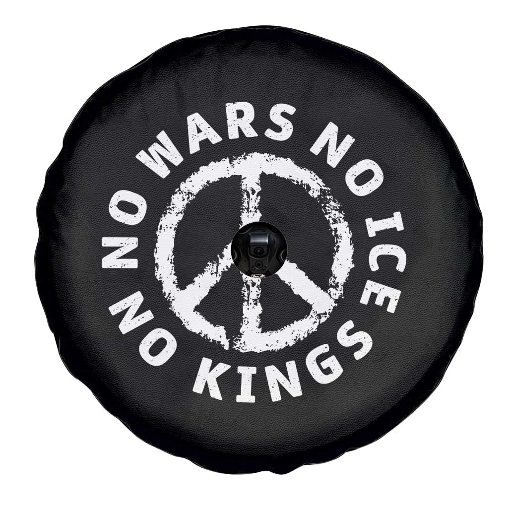 No Kings No ICE No Wars Spare Tire Cover Peace Sign Anti War Freedom Activist TS14 Print Your Wear