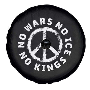 No Kings No ICE No Wars Spare Tire Cover Peace Sign Anti War Freedom Activist TS14 Print Your Wear