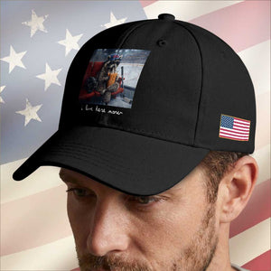 Hockey Mom Raccoon Iced Coffee Baseball Cap I Live Here Now TS14 Print Your Wear