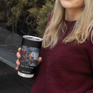 Hockey Mom Raccoon Iced Coffee Tumbler Cup I Live Here Now TS14 Print Your Wear