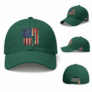 USA Hockey Bigfoot Baseball Cap Patriotic Sasquatch American Flag 4th of July TS14 Baseball Cap Universal Fit Irish Green Print Your Wear