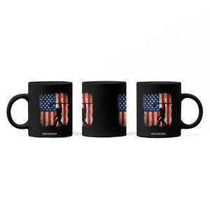USA Hockey Bigfoot Coffee Mug Patriotic Sasquatch American Flag 4th of July TS14 Print Your Wear