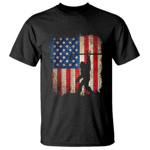 USA Hockey Bigfoot T Shirt Patriotic Sasquatch American Flag 4th of July TS14 Black Print Your Wear