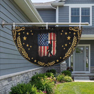 USA Hockey Bigfoot Patriotic Fan Flag Sasquatch American Flag 4th of July