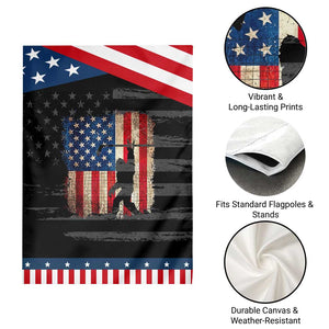 USA Hockey Bigfoot Patriotic Garden Flag Sasquatch American Flag 4th of July TS14 Print Your Wear