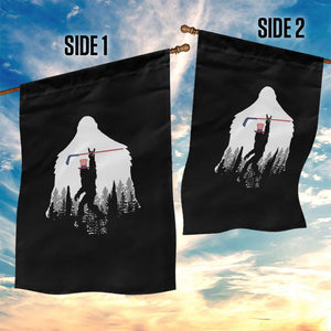 Bigfoot USA Ice Hockey 4th of July Garden Flag Funny Sasquatch Patriotic American Flag TS14 Print Your Wear